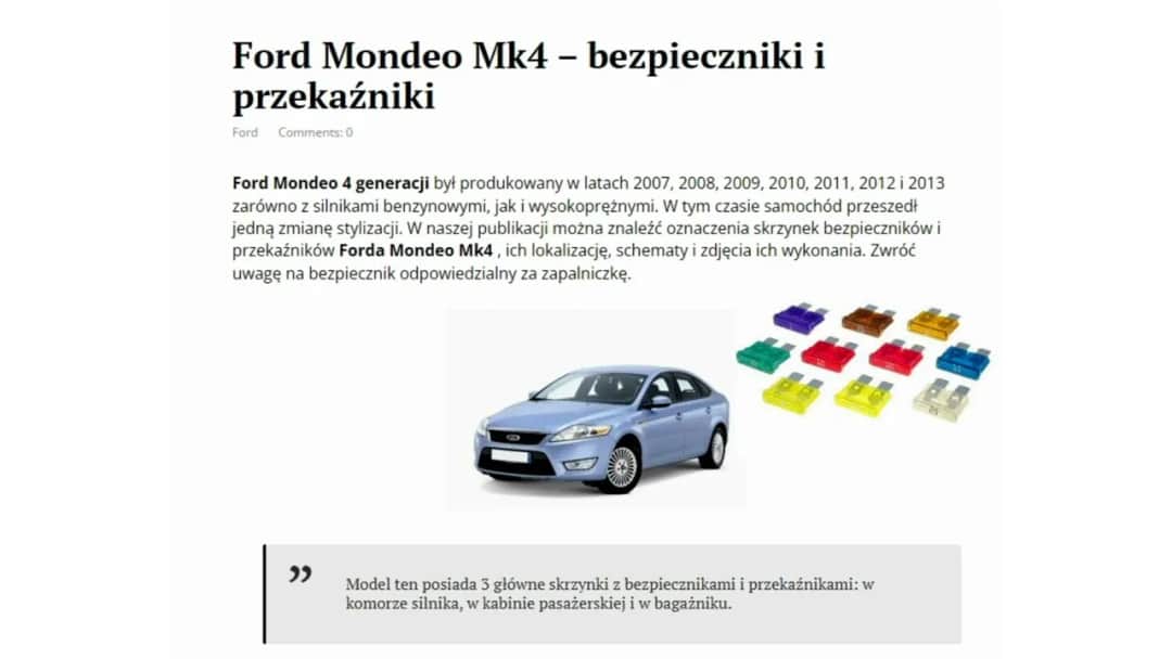 Gdzie są bezpieczniki Ford Mondeo MK4? Odkryj ukryte sekrety!